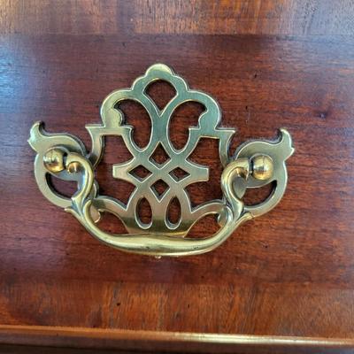LOT 31: Vintage 9-Drawer Chippendale Style High Chest Dresser