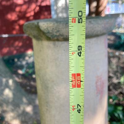 LOT 75: Outdoor Stone Chiminea / Fire Pit with Stand