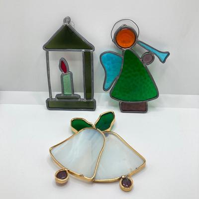 LOT 81: Holiday Themed Stained Glass / Sun Catchers