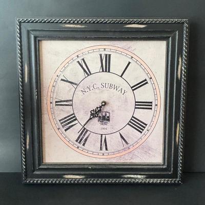 LOT 84: Home Decor Collection: Signed 1980 Photo of Philadelphia, Stained Glass Liberty Bell, Wall Clock, Lamp, Round Wall Mirror. 10x13...