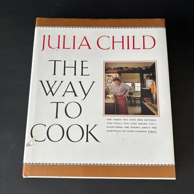 LOT 85: Paul Cardew Porcelain Teapot, Irish Cooking & Julia Child Cookbooks