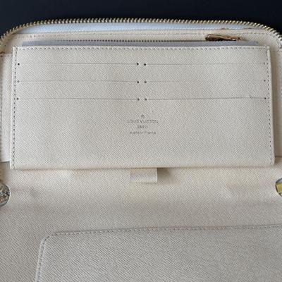 LOT 89: Louie Vuitton Damier Azur Zippy Organizer Long Wallet