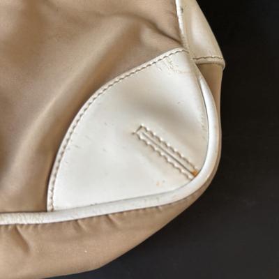 LOT 91: Prada Beige Nylon Shoulder Bag, Kate Spade Square Black Wallet and Coach Signature Wallet