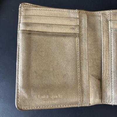 LOT 91: Prada Beige Nylon Shoulder Bag, Kate Spade Square Black Wallet and Coach Signature Wallet