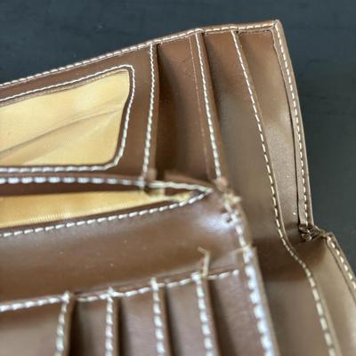 LOT 91: Prada Beige Nylon Shoulder Bag, Kate Spade Square Black Wallet and Coach Signature Wallet