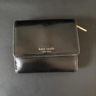 LOT 91: Prada Beige Nylon Shoulder Bag, Kate Spade Square Black Wallet and Coach Signature Wallet