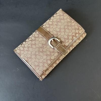 LOT 91: Prada Beige Nylon Shoulder Bag, Kate Spade Square Black Wallet and Coach Signature Wallet