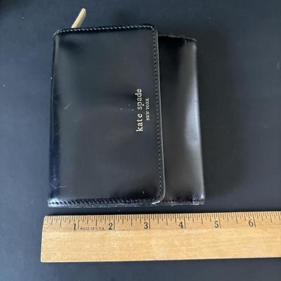 LOT 91: Prada Beige Nylon Shoulder Bag, Kate Spade Square Black Wallet and Coach Signature Wallet