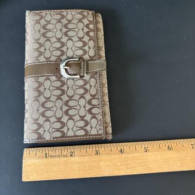 LOT 91: Prada Beige Nylon Shoulder Bag, Kate Spade Square Black Wallet and Coach Signature Wallet