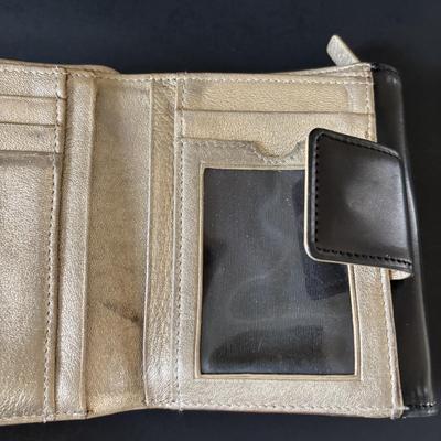 LOT 91: Prada Beige Nylon Shoulder Bag, Kate Spade Square Black Wallet and Coach Signature Wallet
