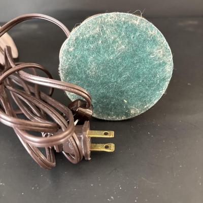 LOT 94: Accent Lamp w/Stained Glass Shade, Stained Glass Trinket Box and More