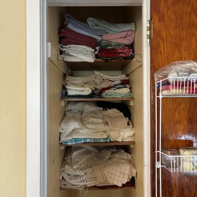 LOT 101: Linen Closet Lot Tablecloths and More