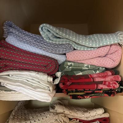 LOT 101: Linen Closet Lot Tablecloths and More