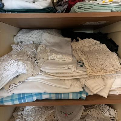 LOT 101: Linen Closet Lot Tablecloths and More