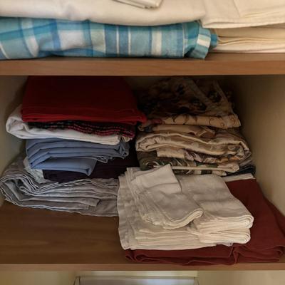 LOT 101: Linen Closet Lot Tablecloths and More