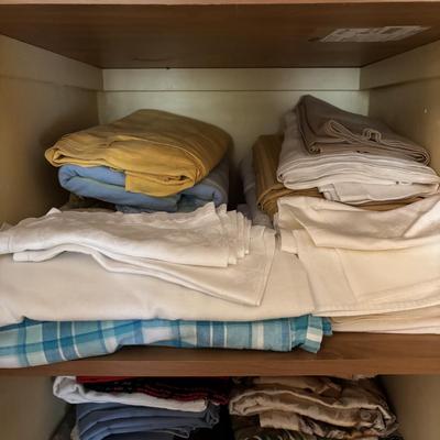 LOT 101: Linen Closet Lot Tablecloths and More