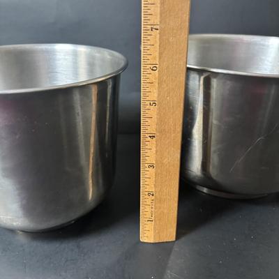 LOT 102: Bakery Diorama Wall Decor, Stainless Steel Bowls, Wooden Rolling Pin, Cookie Cutters & More