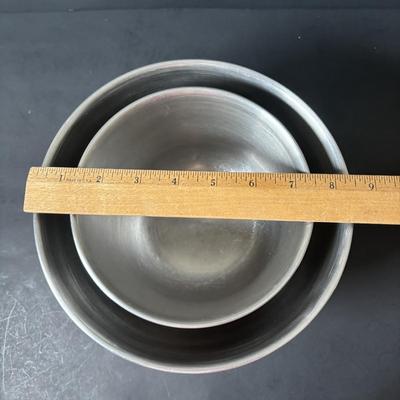 LOT 102: Bakery Diorama Wall Decor, Stainless Steel Bowls, Wooden Rolling Pin, Cookie Cutters & More