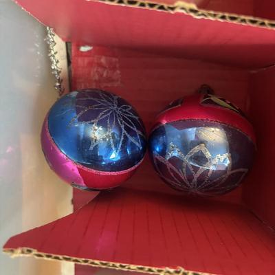 LOT 108: Vintage Ornaments in Storage Tote