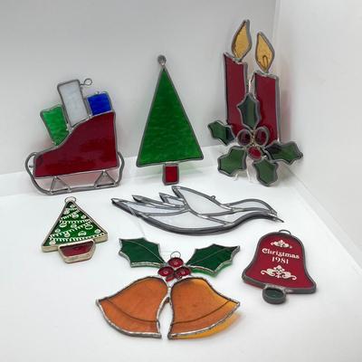 LOT 111: Christmas / Holiday Themed Stained Glass / Sun Catchers