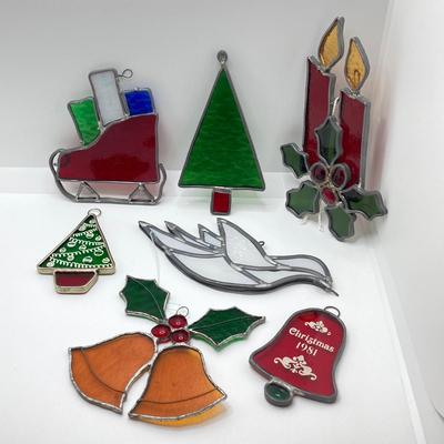 LOT 111: Christmas / Holiday Themed Stained Glass / Sun Catchers