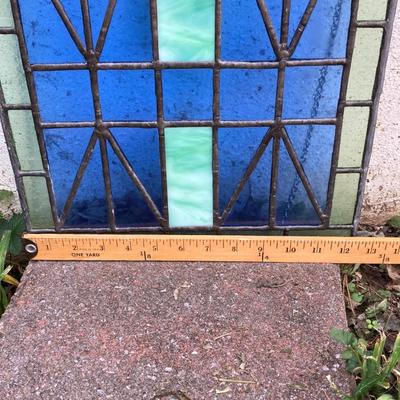 LOT 113: Hanging Stained Glass Art
