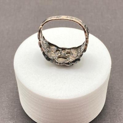 LOT 115: Pair of Sterling Silver Rings - Sizes 10 and 12