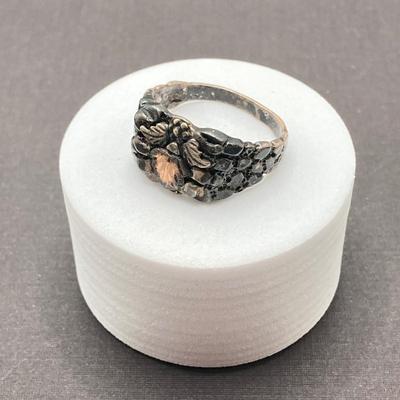 LOT 115: Pair of Sterling Silver Rings - Sizes 10 and 12