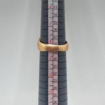 LOT 116: Gold Tiger's Eye and Diamond Band - 14KT, TW 7.42 gtw, Sz 8.5
