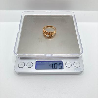 LOT 117: Gold Nugget Ring - 10KT, TW 4.05 gtw, Sz 12.5