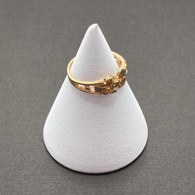 LOT 117: Gold Nugget Ring - 10KT, TW 4.05 gtw, Sz 12.5