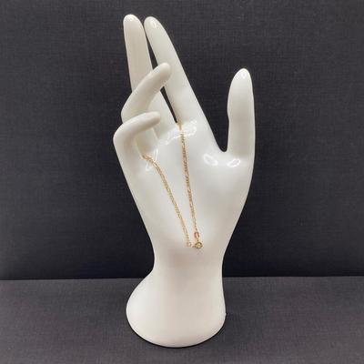 LOT 118: Gold Figaro Chain Link Bracelet - 18KT / 750, TW 1.72 gtw, 8 Inch