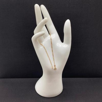 LOT 118: Gold Figaro Chain Link Bracelet - 18KT / 750, TW 1.72 gtw, 8 Inch