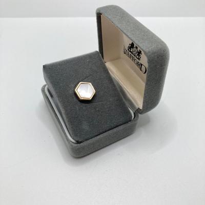 LOT 120: Anson Vintage Coin Cuff Links, Mother of Pearl Tie Tac and Foreign Coin / Token Collection