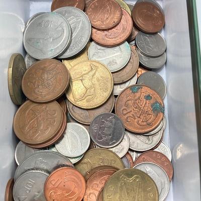 LOT 120: Anson Vintage Coin Cuff Links, Mother of Pearl Tie Tac and Foreign Coin / Token Collection
