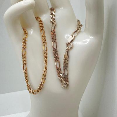 LOT 122: Sterling Silver Collection (Two Chains and Two Bracelets) - TW 58.33 gtw