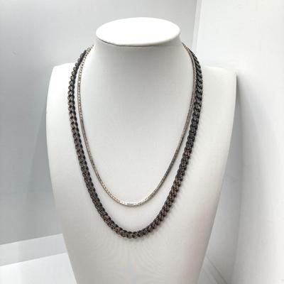 LOT 122: Sterling Silver Collection (Two Chains and Two Bracelets) - TW 58.33 gtw
