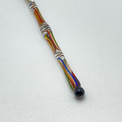 LOT 126: Stunning Glass Ink Dip Pen, Pelikan 4001 Ink, Bombay Ink, Nibs in Wood Storage Box