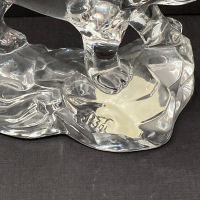 LOT 127: Wonders of the Wild Germany Crystal Lion, Hanging Prism Ball, Brass Trinket Bowl, Scarf, Picture Holder Jewelry Box and Pearls