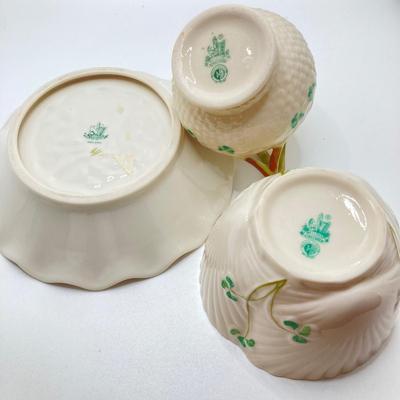 LOT 129: Belleek Ireland China Serving Set