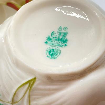 LOT 129: Belleek Ireland China Serving Set