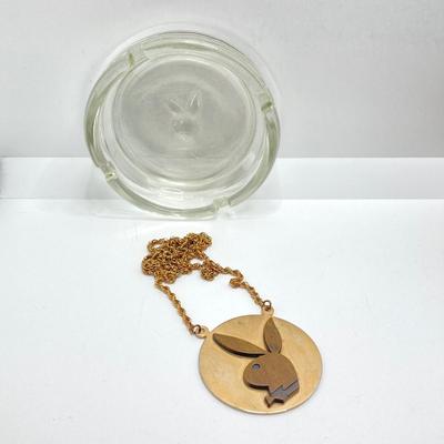 LOT 131: Vintage Collection - Dog Brass Book Ends, Pipe Holder, Playboy Ashtray and Necklace, Robeson Pocket Knife, Sheffield Crumb Tray...
