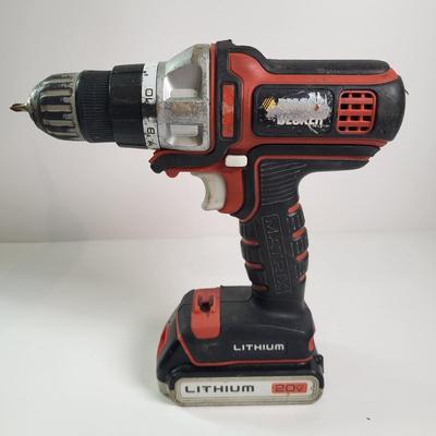 LOT 139: Pair of Battery Powered Drill Drivers by Dewalt and Black & Decker with Electric Screwdriver