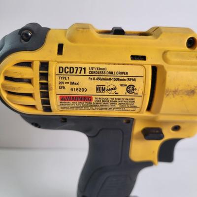 LOT 139: Pair of Battery Powered Drill Drivers by Dewalt and Black & Decker with Electric Screwdriver