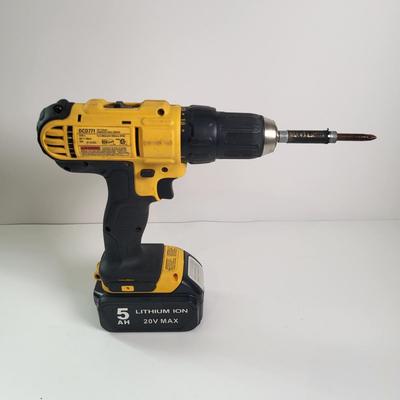 LOT 139: Pair of Battery Powered Drill Drivers by Dewalt and Black & Decker with Electric Screwdriver