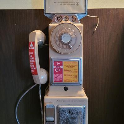 LOT 145: Vintage Automatic Electric Company Rotary Pay Phone