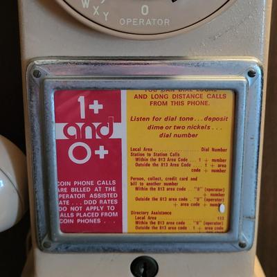 LOT 145: Vintage Automatic Electric Company Rotary Pay Phone