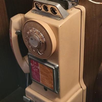 LOT 145: Vintage Automatic Electric Company Rotary Pay Phone