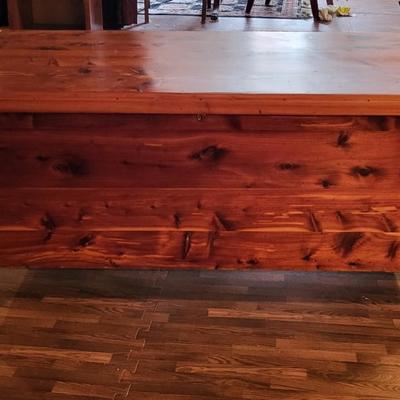 LOT 146: Vintage Federal Equipment Co. Red Cedar Wooden Storage Chest