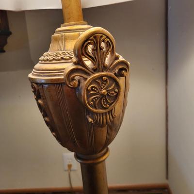 LOT 152: Antique Stylish Brass Floor Lamp